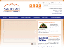 Tablet Screenshot of mortonchamber.org